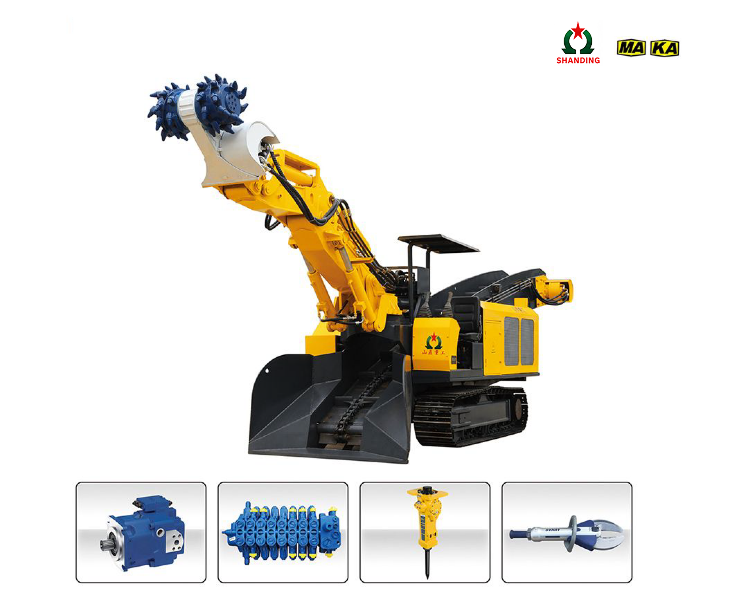 ZWY-180 Roadheader with Milling Cutter